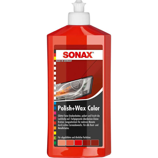 SONAX POLISH WAX CERA ROJO 500ML