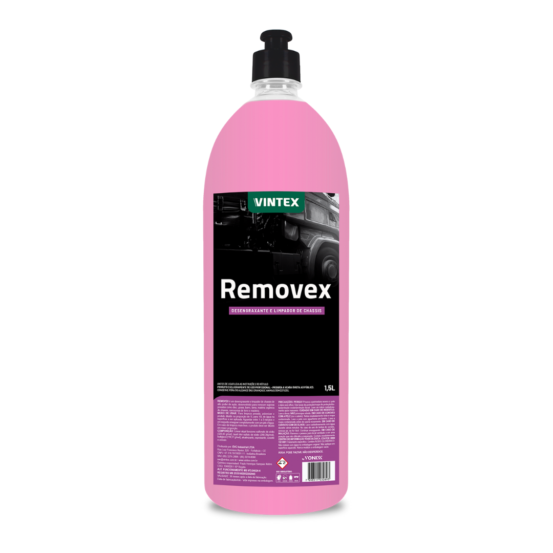Vintex Removex 1.5 L Desengrasante y Limpiador de Chasis – Desengrasante Concentrado para Suciedad Pesada