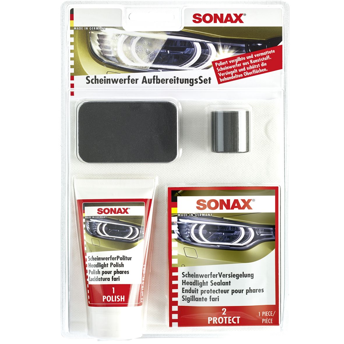 SONAX KIT RENOVACION FAROS 75 ML