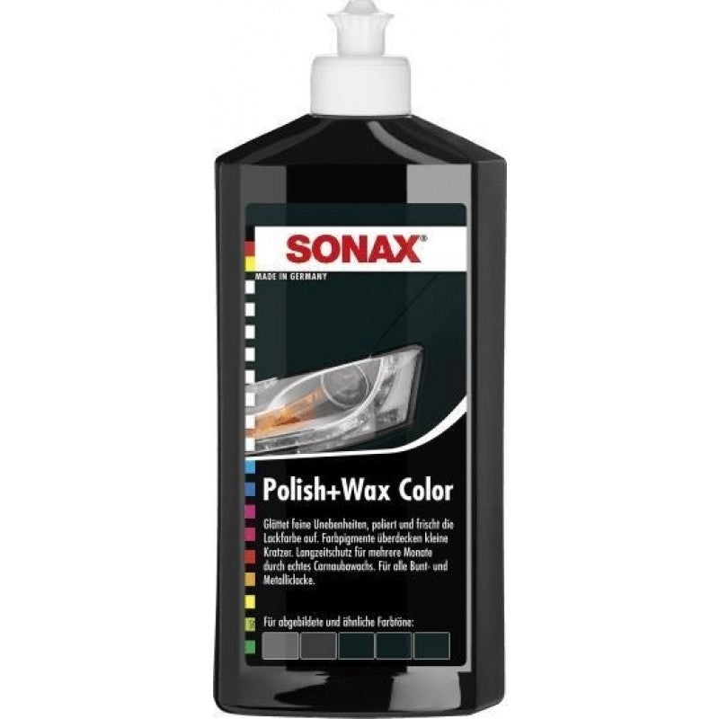 SONAX POLISH WAX CERA NEGRO 500ML