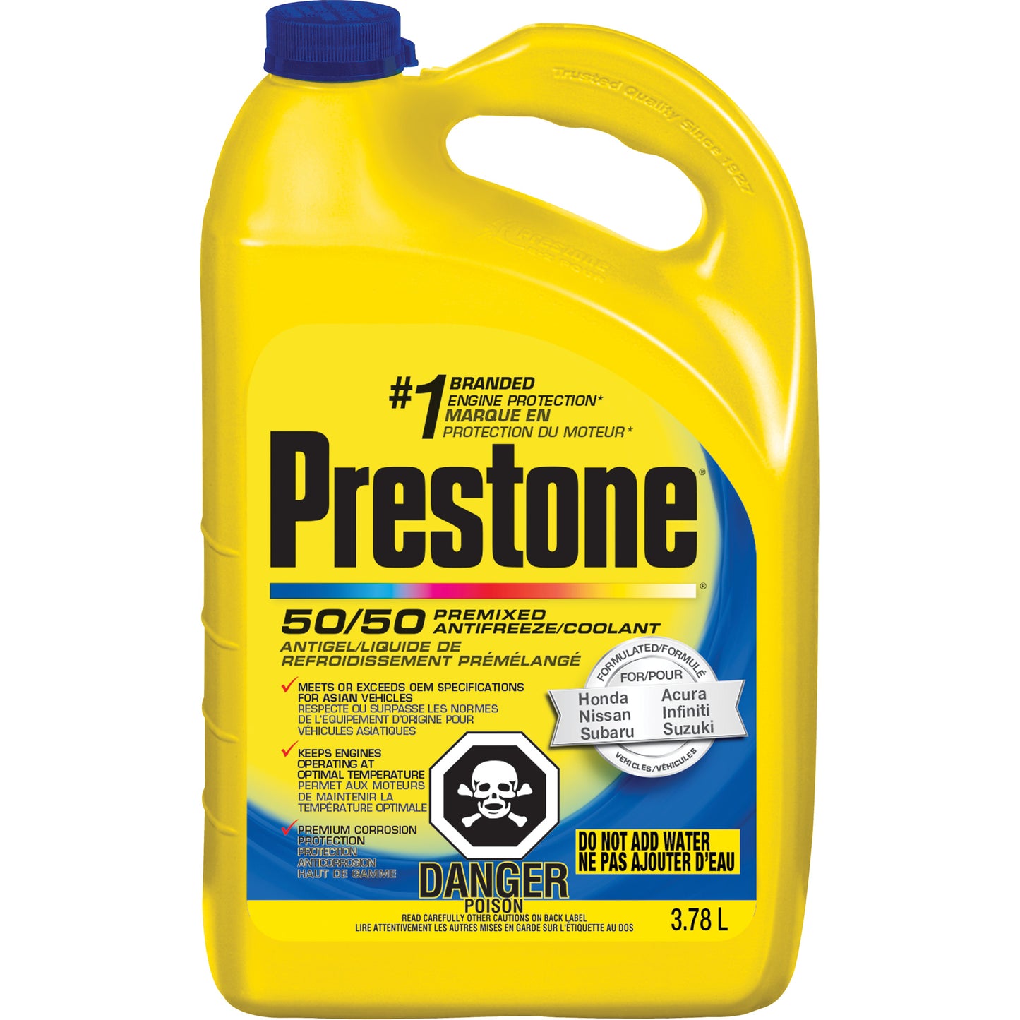 PRESTONE COOLANT ASIAN BLUE 3.78L Honda/Nissan/Subar/Infiniti