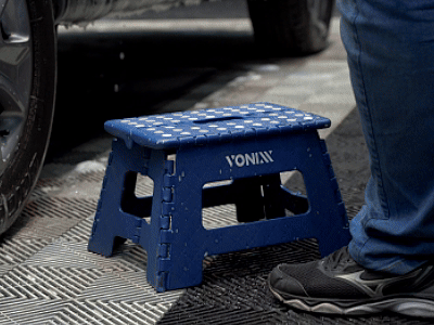 Vonixx Banqueta Plegable Plástica 31 x 22 cm