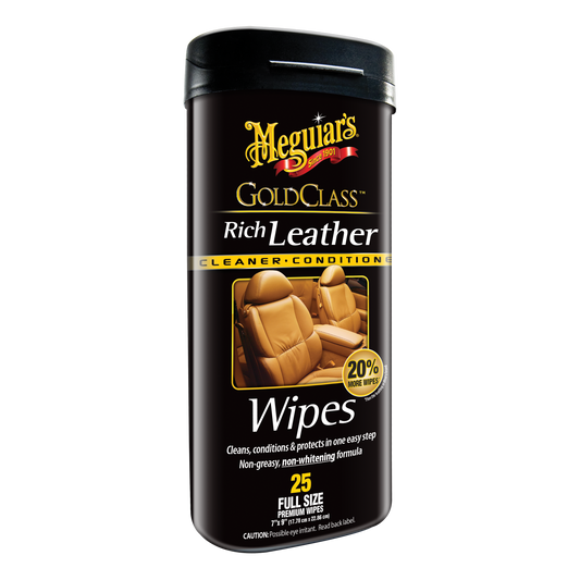 MEGUIARS GOLD CLASS RICH LEATHER WIPES