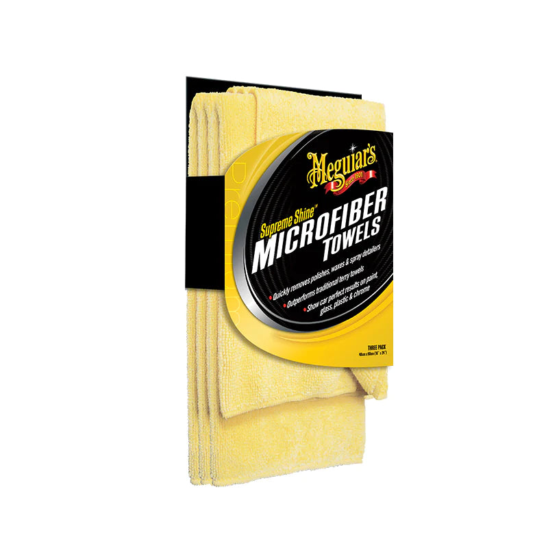 MEGUIARS SUPREME SHINE MICROFIBRE TOWEL PACK