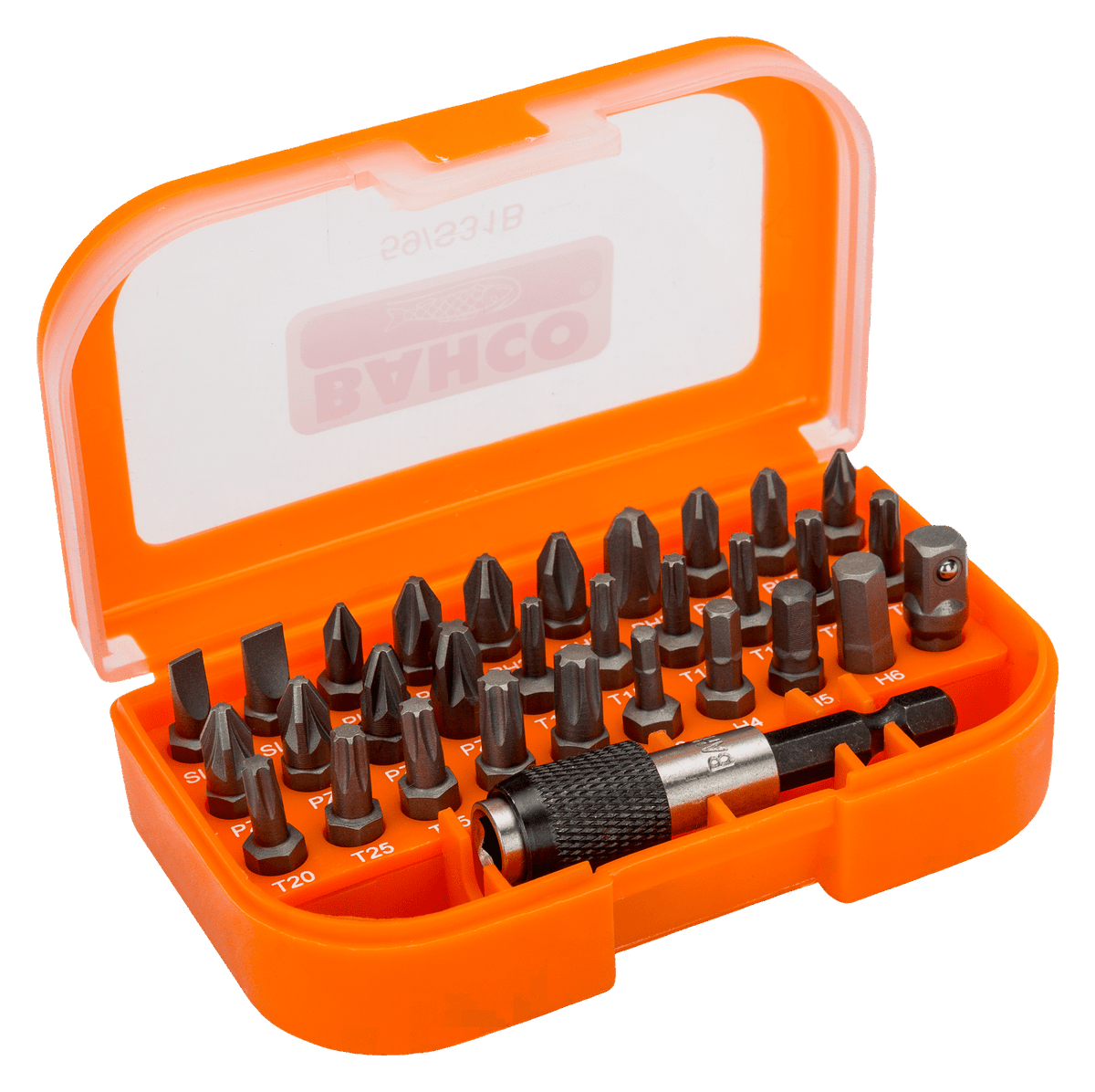 Bahco 59/S31B Juego de puntas de 1/4" para tornillos ranurados/Phillips/Pozidriv/TORX®/hexagonales: 31 piezas