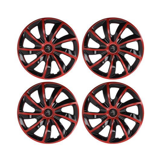 Motorlife Tapa Rueda 14" Negro con Rojo
