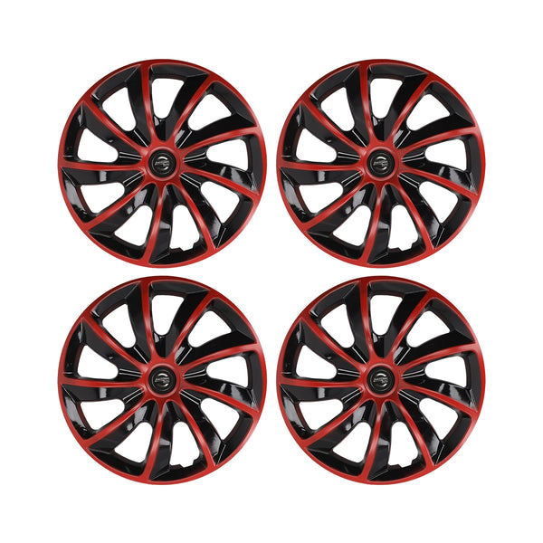Motorlife Tapa Rueda 14" Negro con Rojo