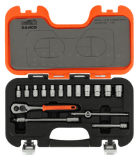 Bahco S160 Set dados 1/4" 16 piezas