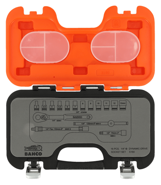 Bahco S160 Set dados 1/4" 16 piezas