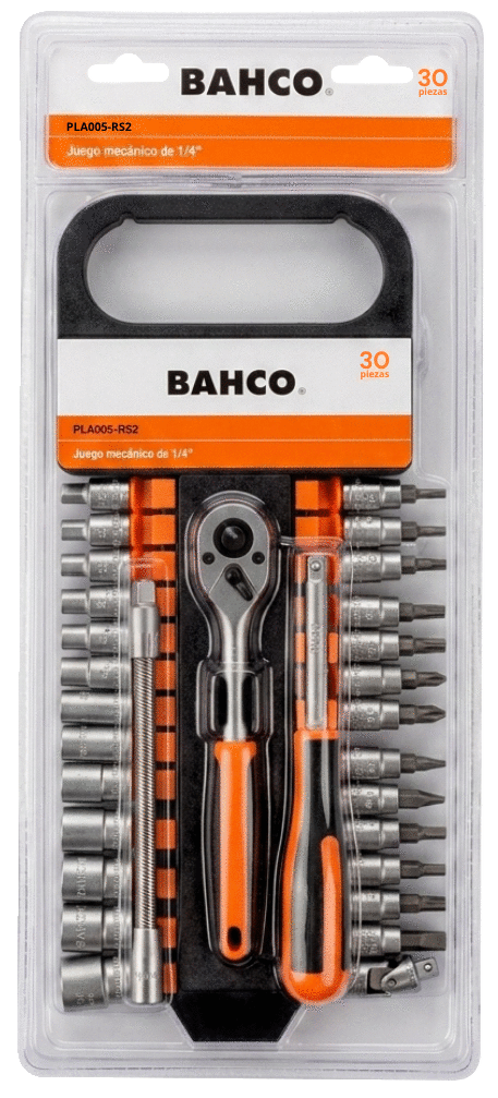 Bahco Juego Dados 1/4 30pcs