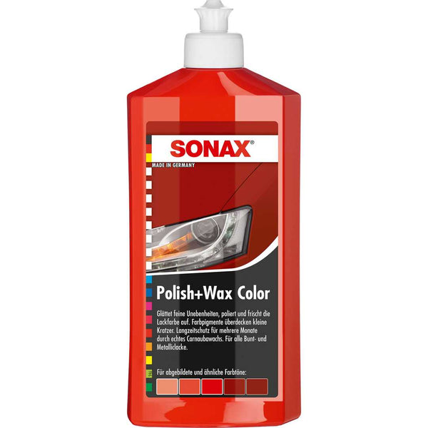 SONAX POLISH WAX CERA ROJO 500ML