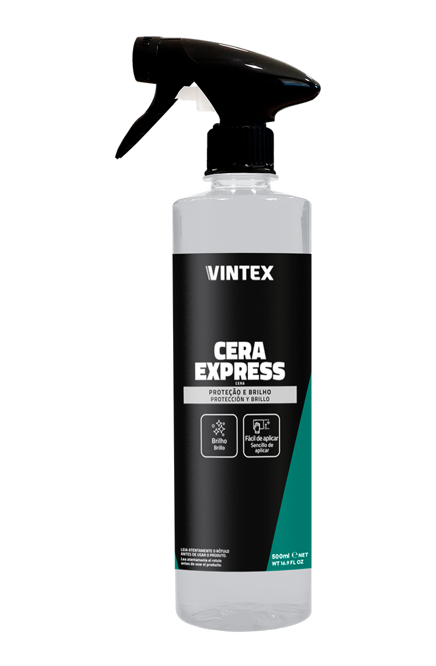 Vintex Cera Express 500 ml – Cera Líquida Protección y Brillo para Auto