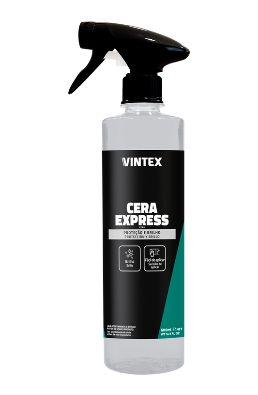 Vintex Cera Express 500 ml – Cera Líquida Protección y Brillo para Auto