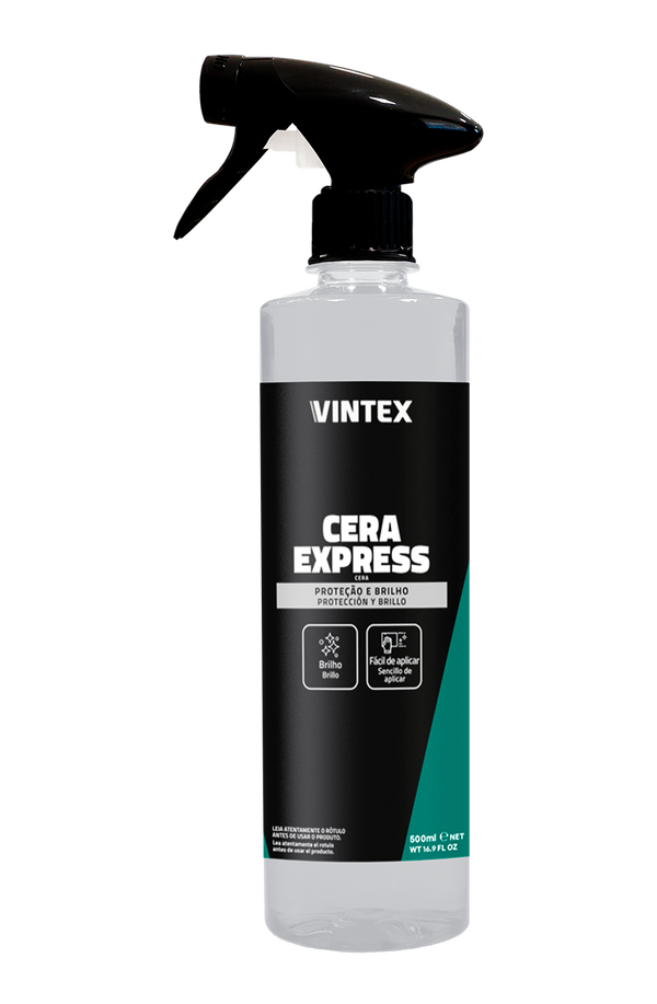Vintex Cera Express 500 ml – Cera Líquida Protección y Brillo para Auto