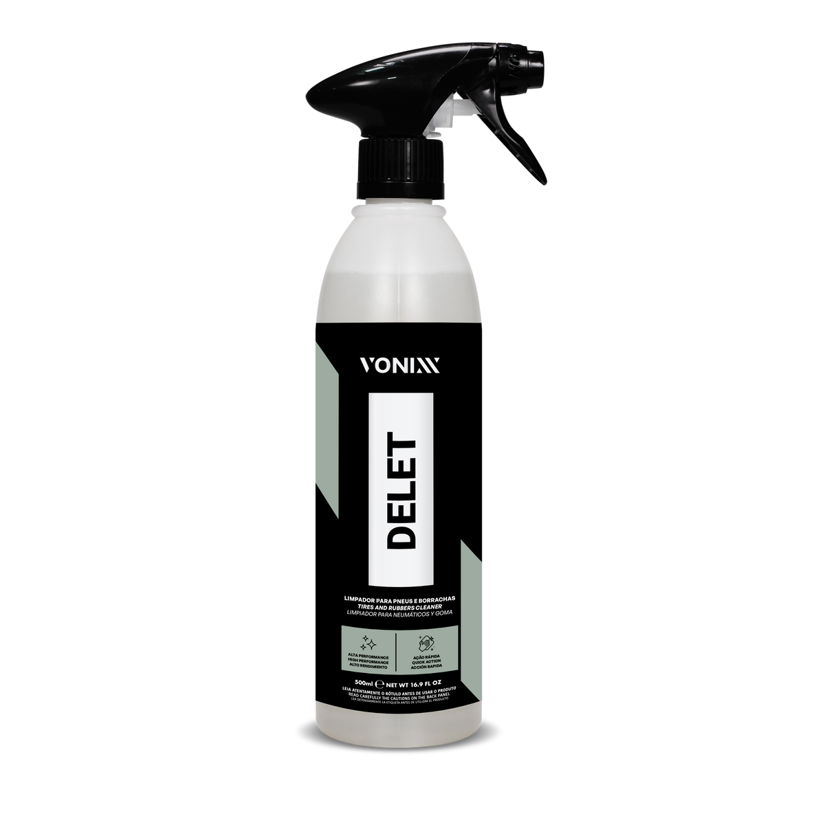 Vonixx Delet 500ml – Limpiador de Neumáticos y Gomas de Alto Rendimiento