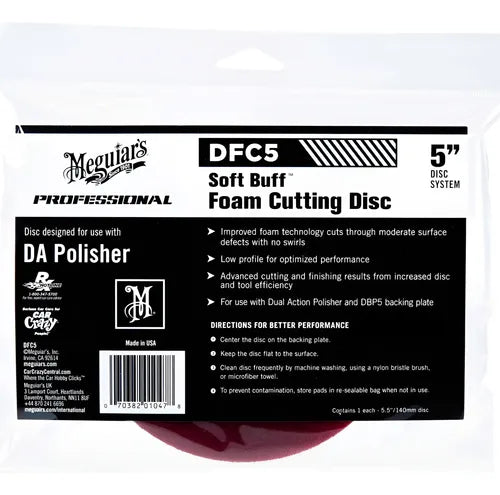 Meguiars Foam Cutting Disc 5" Dfc5