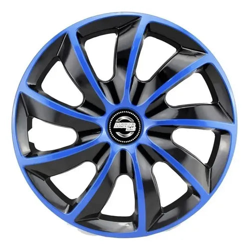 Motorlife Tapa Rueda 13" Negra con Azul