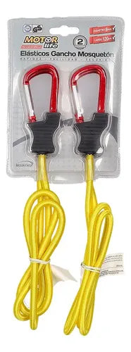 Motorlife Set 2 Elasticos Mosqueton