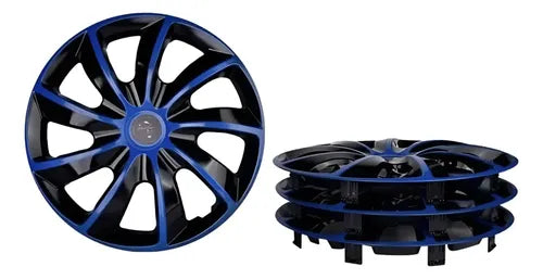 Motorlife Tapa Rueda 13" Negra con Azul