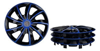 Motorlife Tapa Rueda 13" Negra con Azul