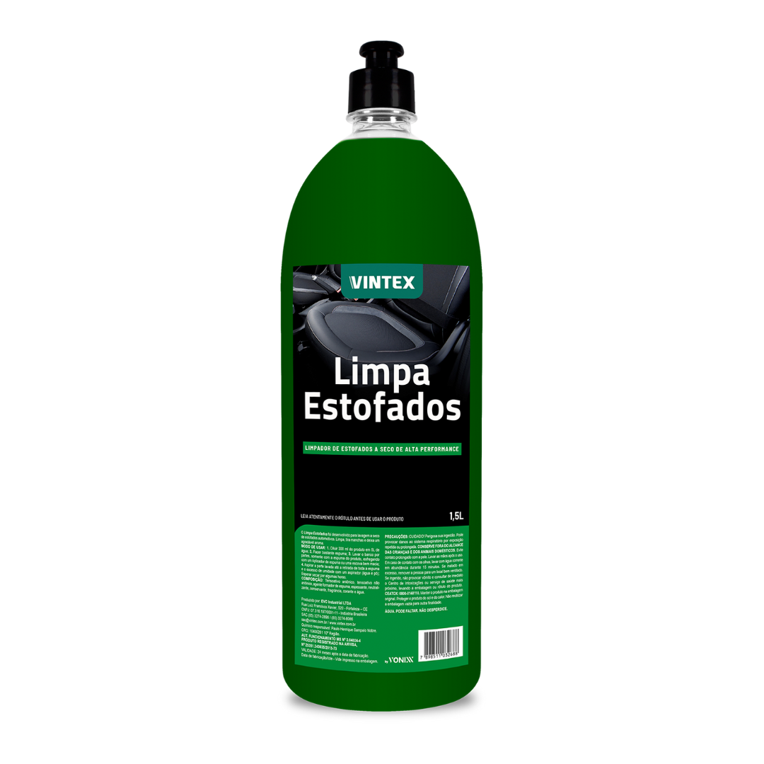 Vintex Limpa Estofados 1,5 L – Limpiador de Tapizados y Estofados Automotrices