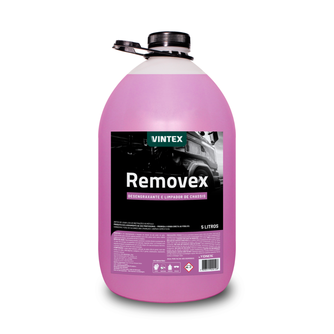 Vintex Removex 5 L Desengrasante y Limpiador de Chasis – Desengrasante Concentrado para Suciedad Pesada