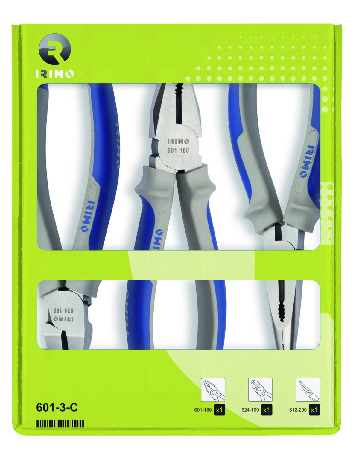 IRIMO KIT 3 ALICATES - PLIERS SET COMBI-CUT SNIP