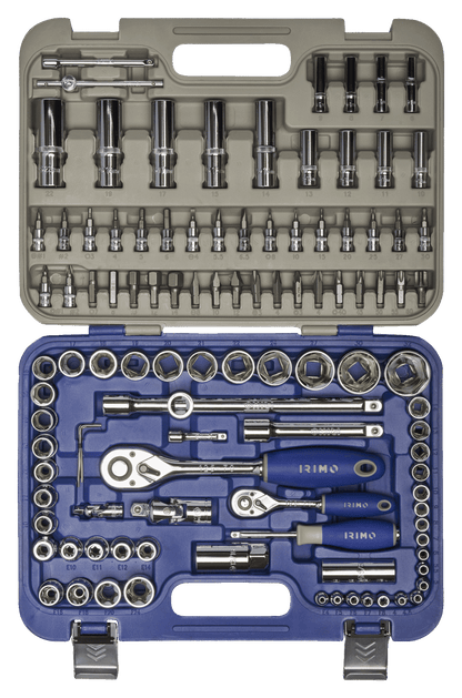 IRIMO SET DE LLAVES 1/4 Y 1/2 109 PCS