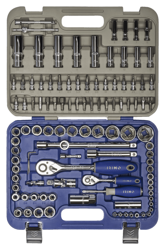 IRIMO SET DE LLAVES 1/4 Y 1/2 109 PCS