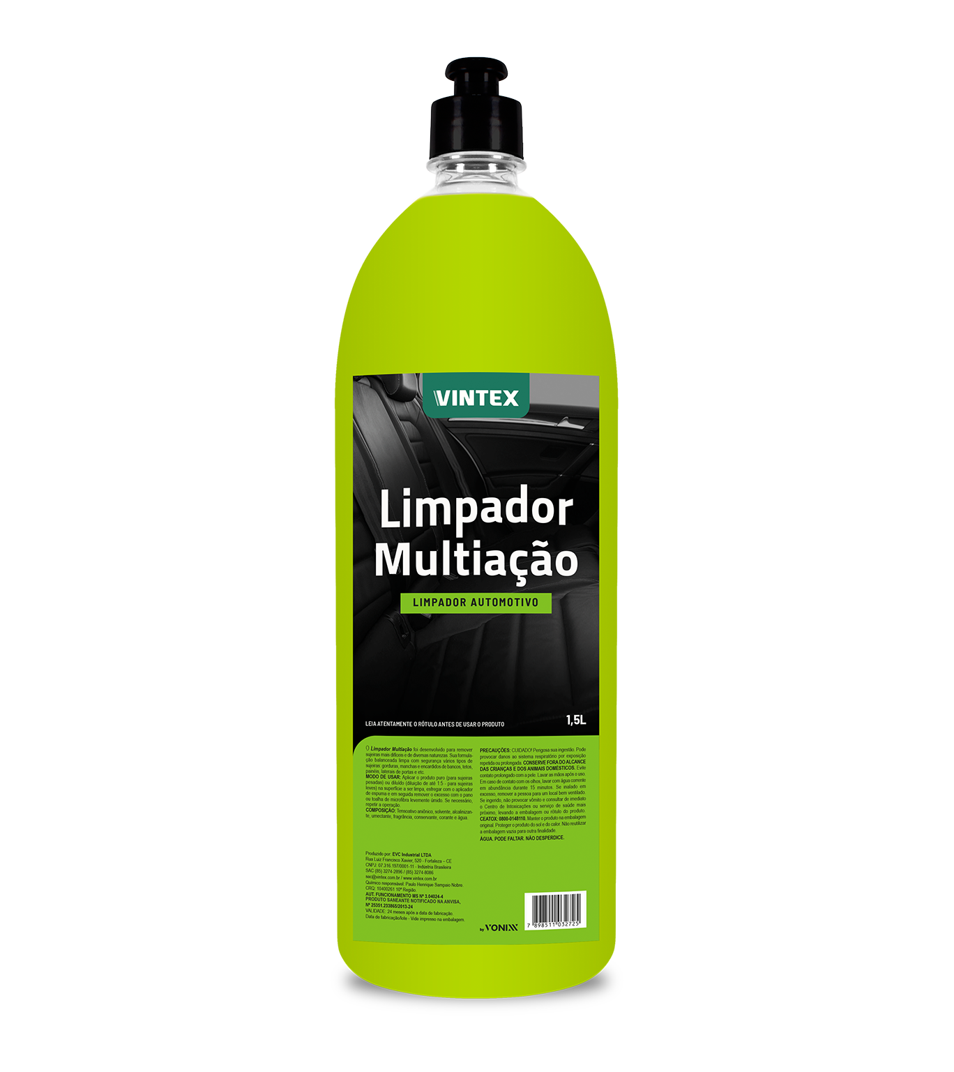 Vintex Limpiador Multiuso 1,5 L (APC) – Limpiador Multiacción APC Concentrado