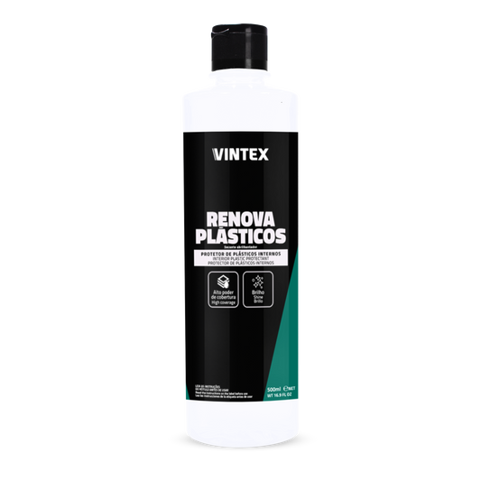 Vintex Renova Plasticos 500ml – Renovador y Protector de Plásticos Interiores