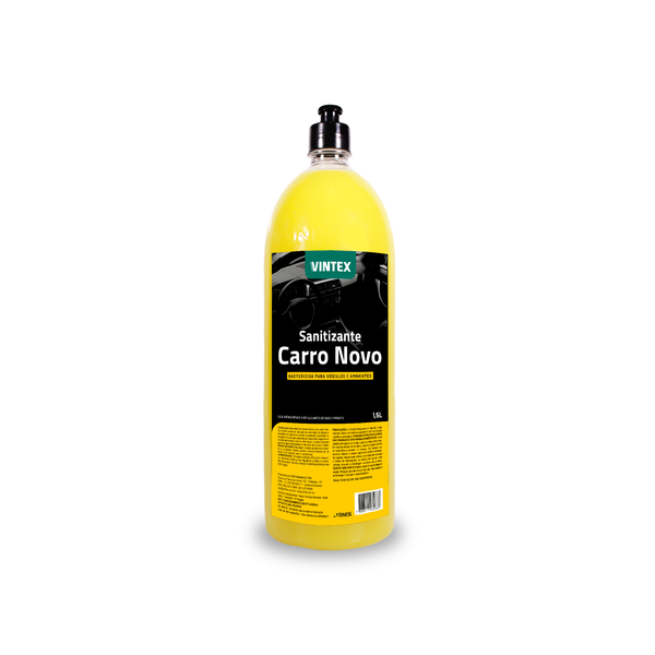 Vintex Sanitizante Carro Novo 1,5 L – Sanitizante y Aromatizante 2 en 1 para Vehículos
