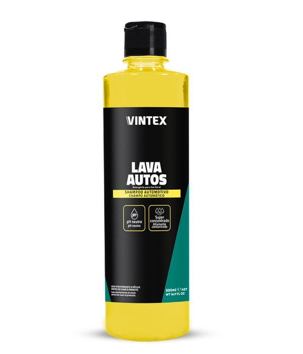 Vintex Lava Autos – Shampoo Automotriz pH Neutro 500 ml