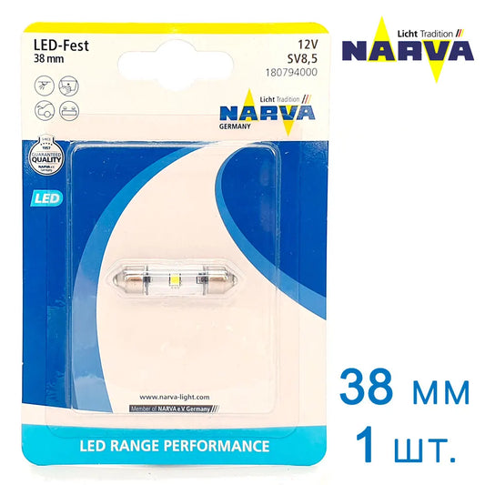 NARVA FESTOON BLANCA 38MM LED