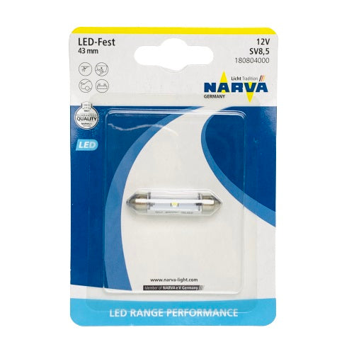 NARVA FESTOON BLANCA 43MM LED