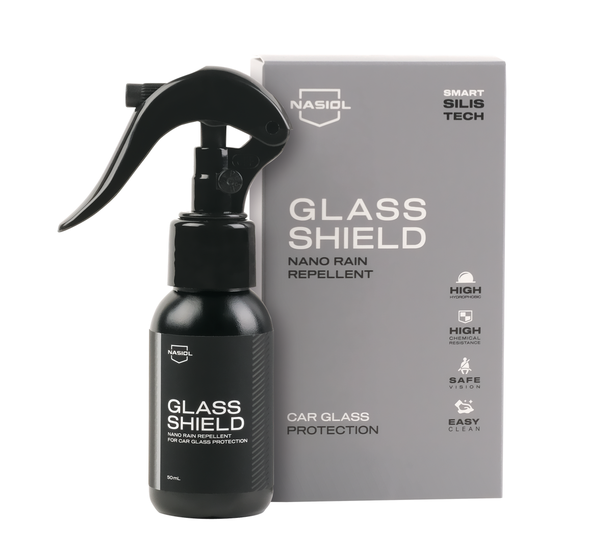 Nasiol Glass Shield 50ml - Sellador Hidrofóbico para Cristales