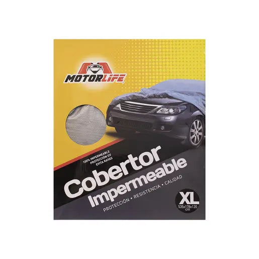 Motorlife Cubre Auto 100% Imp. Talla Xl