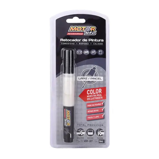 Motorlife Lapiz Retocador Blanco Nacar