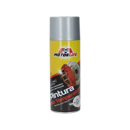 Motorlife Pintura Sp Alta Temp. Plata 400ml