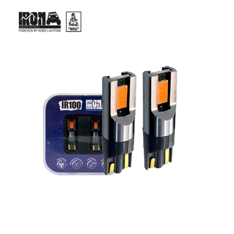 Iron Ir100 Par Ampolletas Led T10 W5w 25w 2500lm 12/24v (ambar)