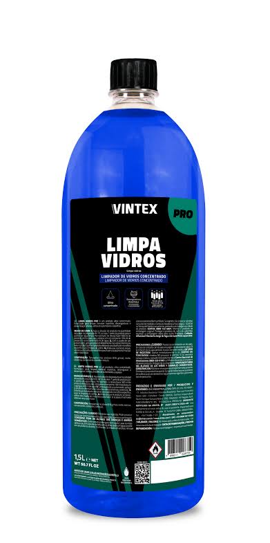 Vintex Limpa Vidros Pro 1,5l - Limpiador Limpo