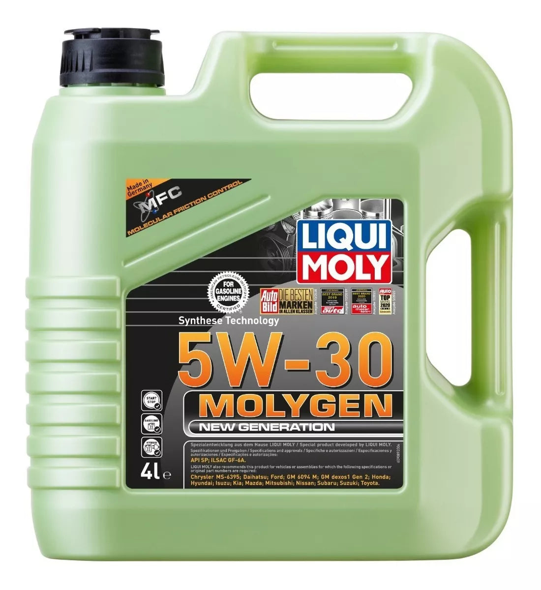 Aceite Liqui Moly 5W-30 Molygen Bencina 4 Litros