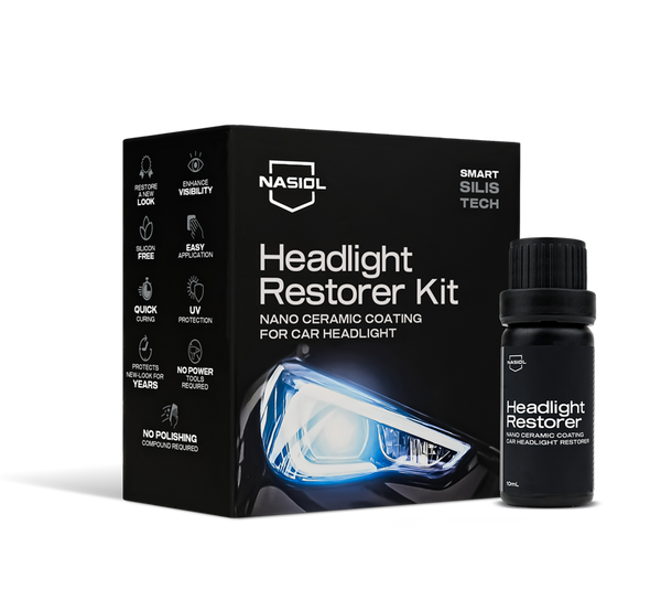 Nasiol Headlight Restorer Kit 10ml - Kit restaurador de focos