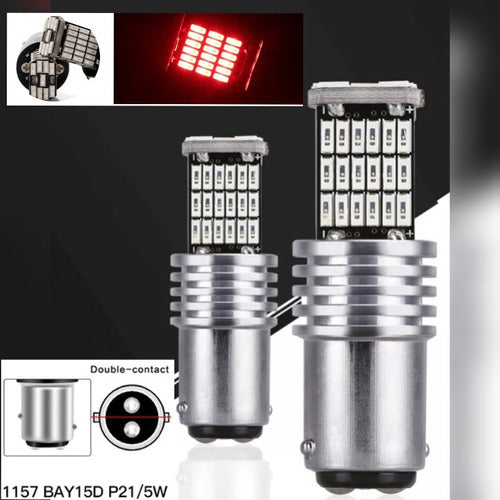 Luces Led P21/5W Rojas Canbus (Doble Contacto)