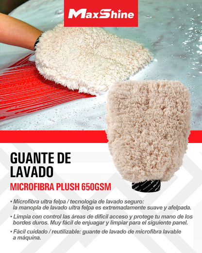 MAXSHINE PLUSH MICROFIBER WASH MITT